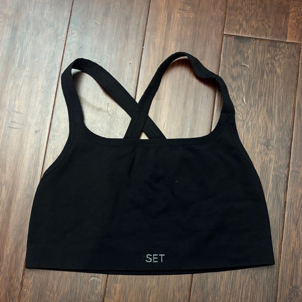 SET Active Women’s Black Sports Bra